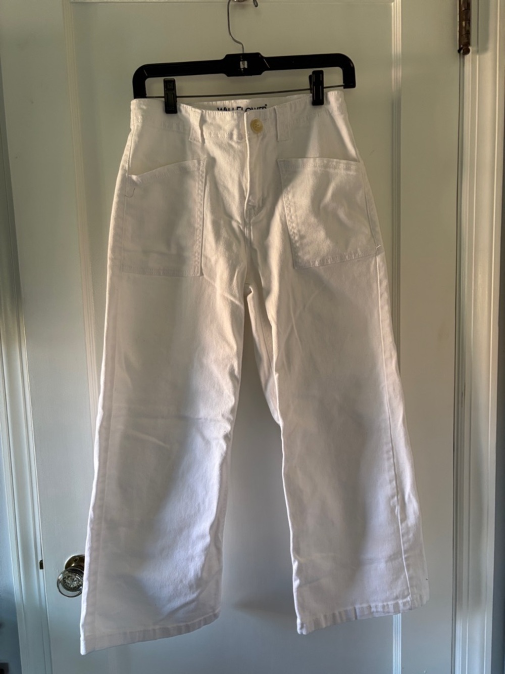Wallflower White Wide Leg Flare Jeans